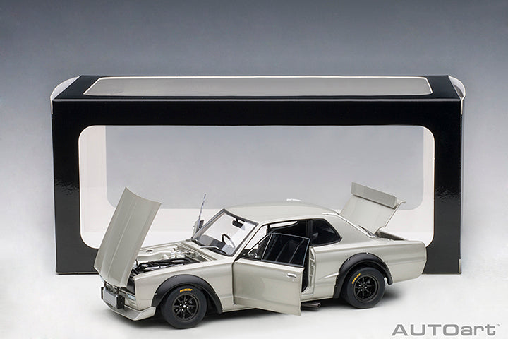87277 NISSAN SKYLINE GT-R (KPGC-10) RACING 1972 (SILVER)